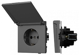 Розетка влагозащищенная с заземлением с крышкой, без рамки Arlight SCT-TENDO 054601 500_191_3084720